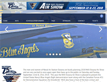 Tablet Screenshot of oceanaairshow.com